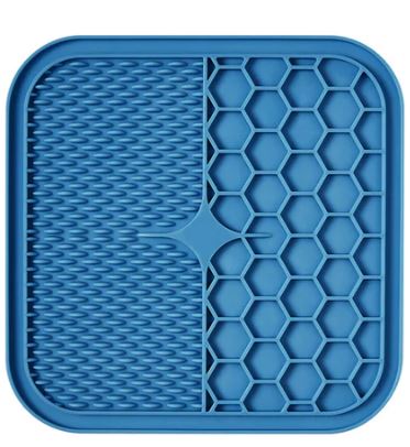 Square Licky Mat Large - Blue